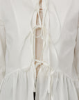 White Bow Tie Tunic