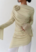 Load image into Gallery viewer, Melon Draped Rose Tunic
