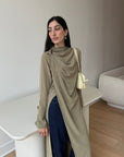 Olive Floor Length Hardware Tunic