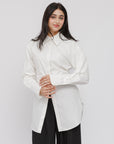 Ivory SE Tie Back Cotton Shirt