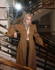 Golden Olive Cinched Cloak