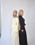 Buttercream Ruched Top & Maxi Skirt Set