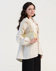 Pearl Cream Bow Tie Tunic
