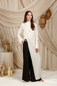 Ivory Floor Length Hardware Tunic