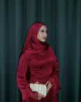 Cherry Red Shimmering scarf