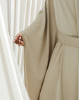 Khaki Belted Kaftan- Final Sale