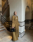 Golden Olive Cinched Cloak