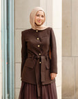 Espresso SE Belted Jacket - Final Sale