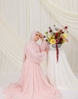 Orchid Pink Structured Belt Gown