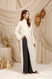 Ivory Floor Length Hardware Tunic