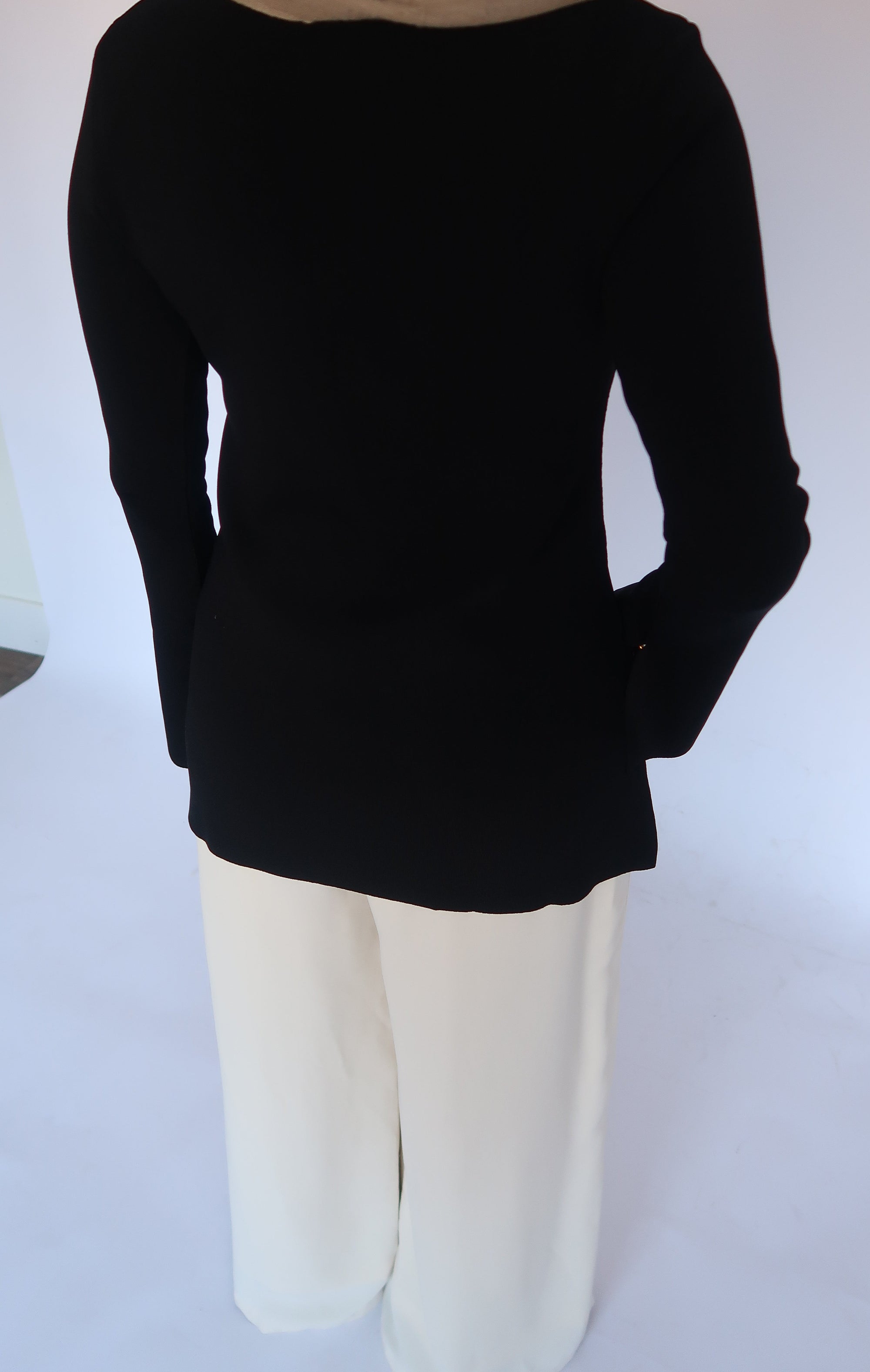 Black Gold Buttoned Sweater