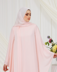Powder Pink Matte Chiffon Scarf