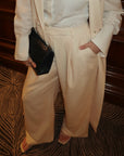 Cream Tailored SE Pants