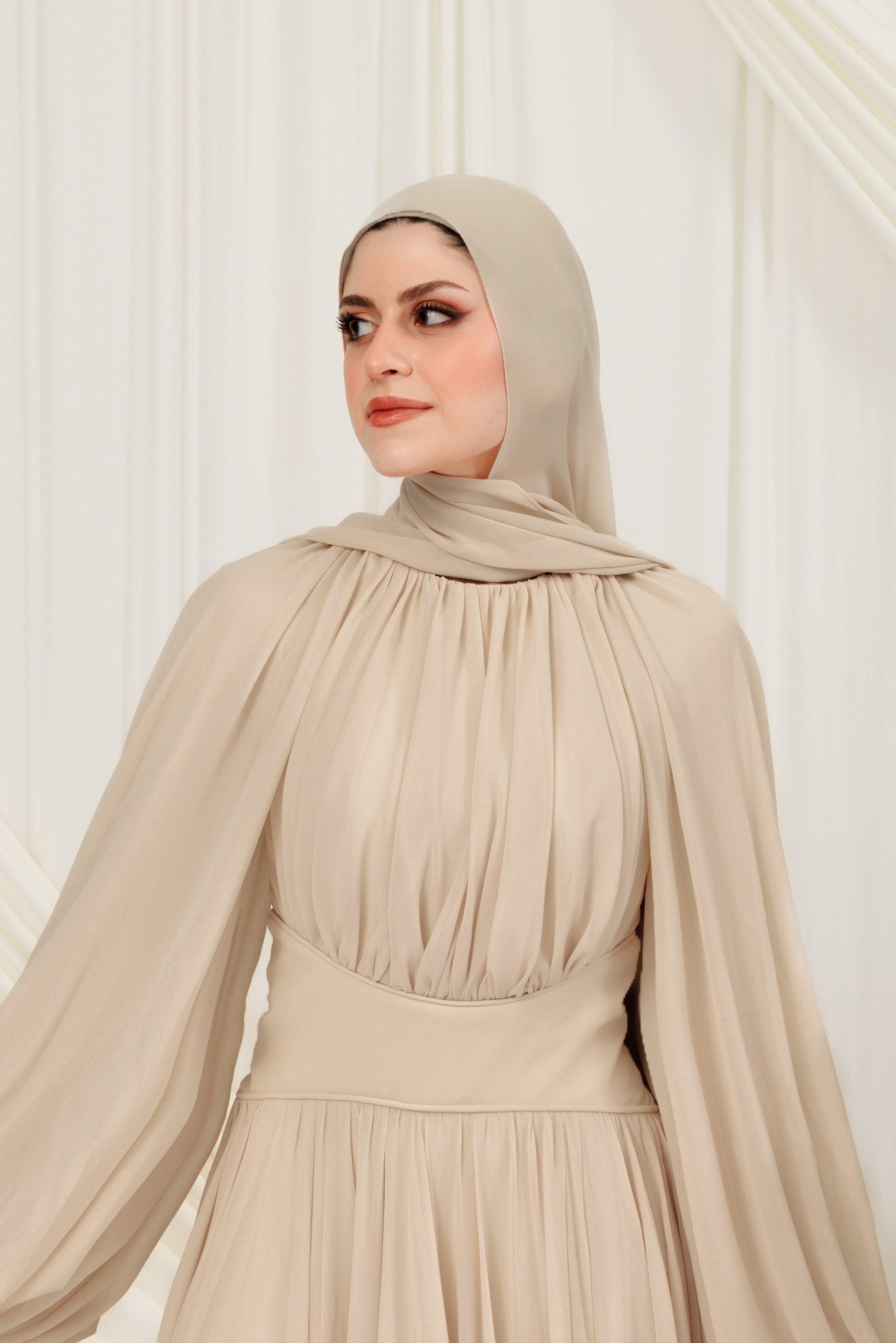 Sand Matte Chiffon Scarf Summer Evenings Sand Matte Chiffon Scarf Summer Evenings