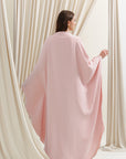 Orchid Pink Beaded Kaftan Gown- Final Sale