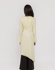 Butter Yellow Asymmetric Slit Tunic