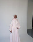 Orchid Pink Balloon Top & Maxi Skirt Set- Final Sale