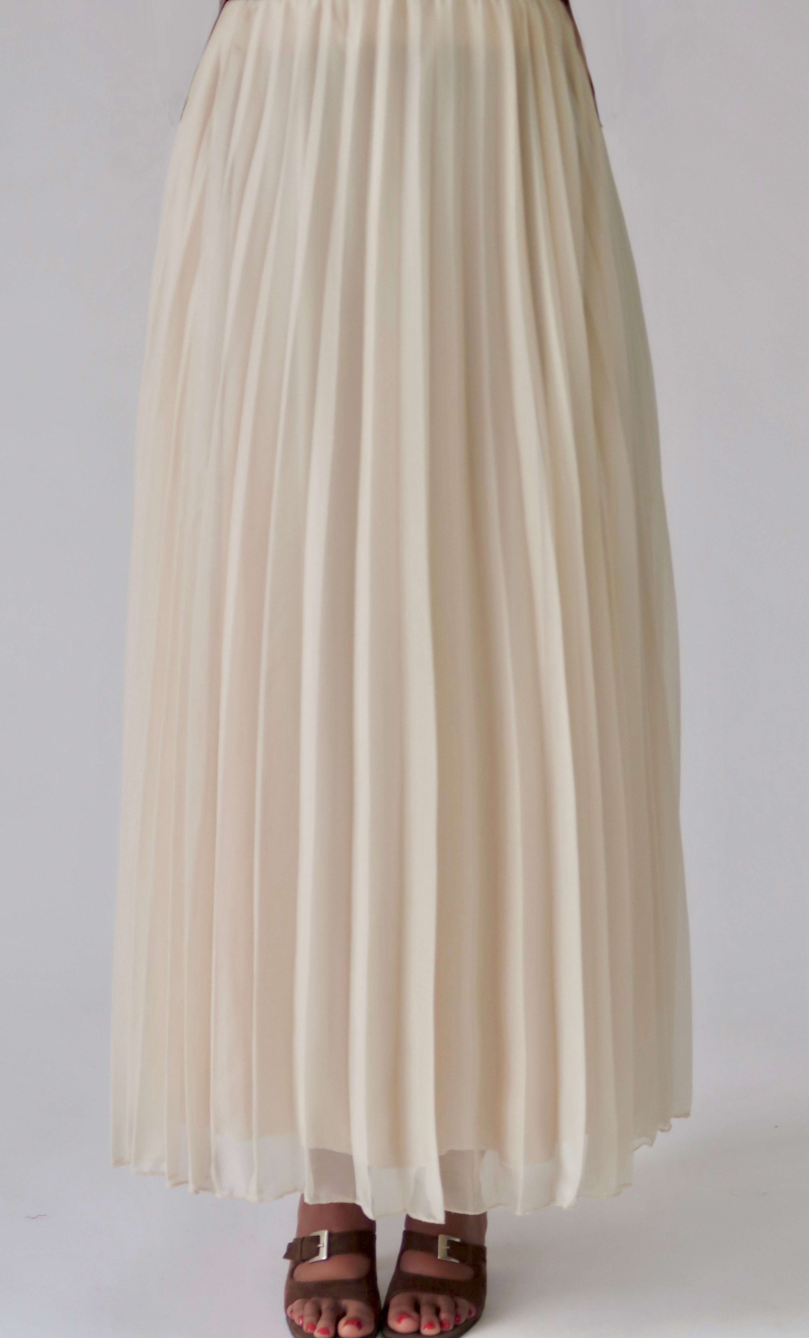 cream pleated chiffon dress Anita Cream Pleated Maxi Dress Ready to Ship