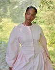 Rose Cinched Buttoned Dress