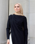 Black Floor Length Hardware Tunic