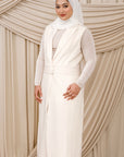 Cream Floor Length Vest