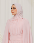 Orchid Pink Matte Chiffon Scarf