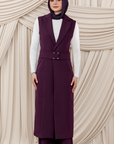 Plum Floor Length Vest