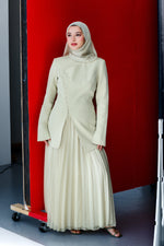 Load image into Gallery viewer, Melon Pleated Chiffon Skirt - Final Sale
