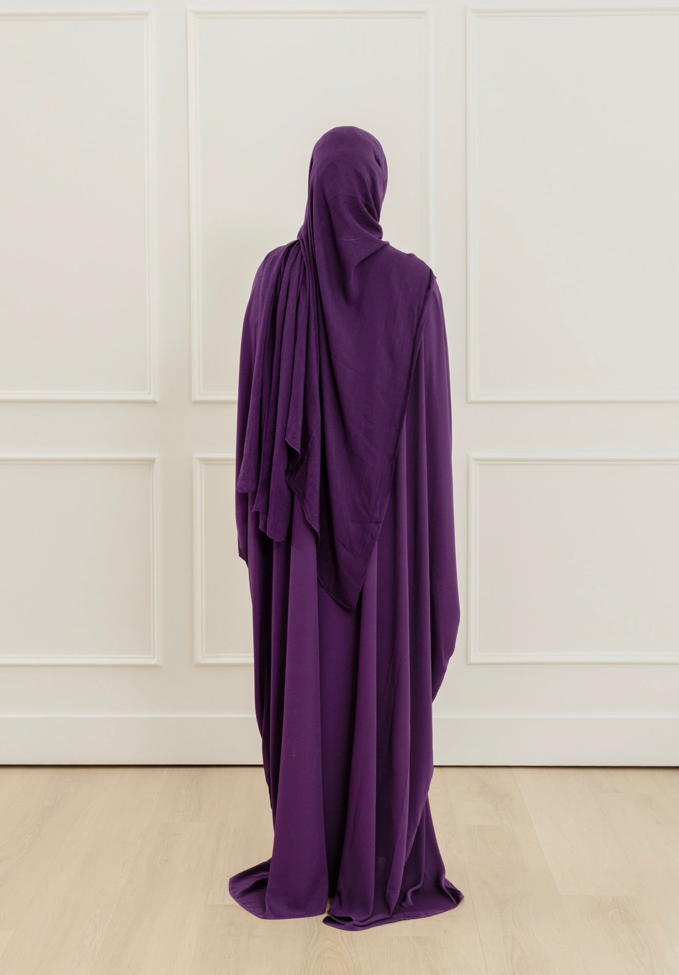 Purple Draped Hardware Kaftan