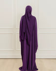 Purple Draped Hardware Kaftan