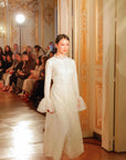 White Bell Sleeve Lace Dress