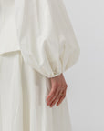Ivory Balloon Top & Maxi Skirt Set