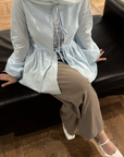 Sky Blue Bow Tie Tunic