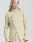 Melon Buttoned Blazer Tunic