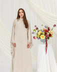 Truffle Tie Neck Maxi Dress- Final Sale