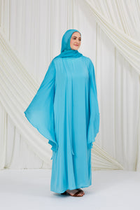 Aquamarine Matte Chiffon Scarf