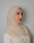 Sand Matte Chiffon Scarf