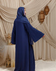 Midnight Navy Low Waisted Abaya Set (2 pcs) - Final Sale