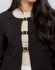 Black Buckled Blazer Tunic *ships 11/10
