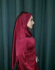 Cherry Red Shimmering scarf