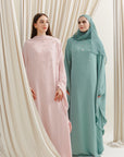 Sea Green Beaded Kaftan Gown- Final Sale