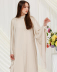 Truffle Tie Neck Maxi Dress- Final Sale