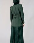 Hunter Green SE Belted Jacket - Final Sale