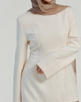 Cream Structured Tunic