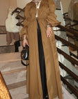 Golden Olive Cinched Cloak