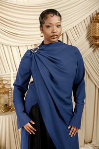 Navy Floor Length Hardware Tunic