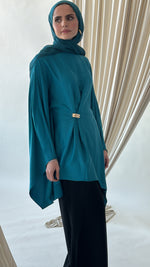 Load image into Gallery viewer, Teal Kaftan Tunic
