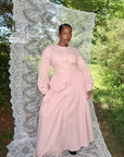 Rose Cinched Buttoned Dress