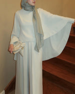 Load image into Gallery viewer, Mint Gray Cape Tunic Set
