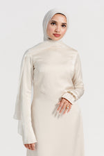 Load image into Gallery viewer, Cream Satin Slip Dress
